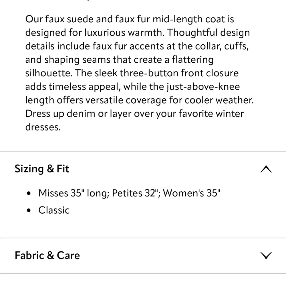 Charmonix Mid Length Faux Fur Suede Coat - Picture 10 of 10